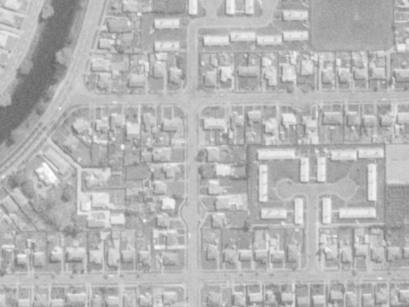 34 Holland Street from the air, 1975-1979