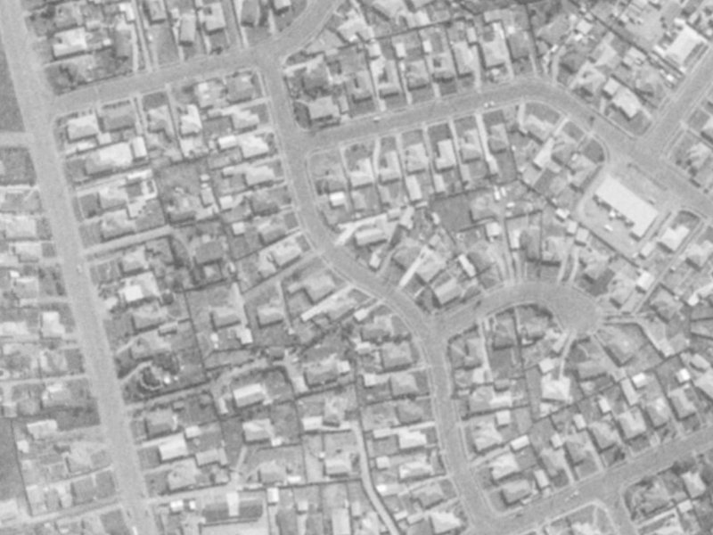 Niagara Street from the air, 1975-1979