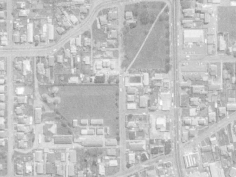 27A Pavitt Street from the air, 1975-1979