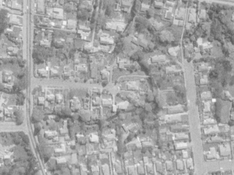 15B Royds Street from the air, 1975-1979