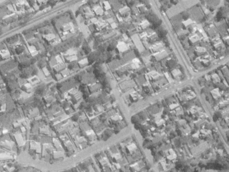 22 Helmores Lane from the air, 1975-1979