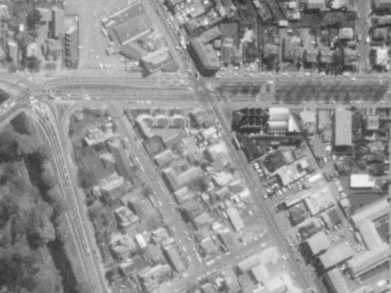 179A Victoria Street from the air, 1975-1979