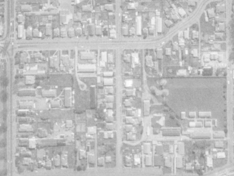 27 Perth Street from the air, 1975-1979