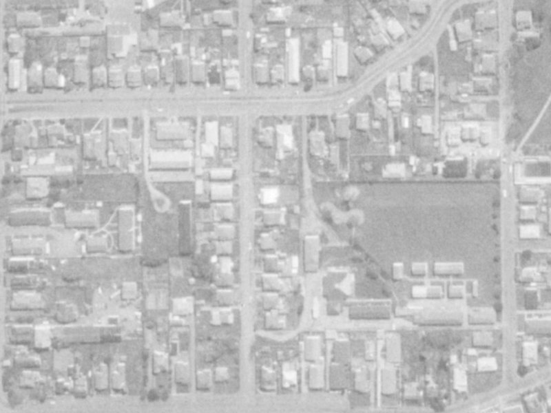 28B Perth Street from the air, 1975-1979