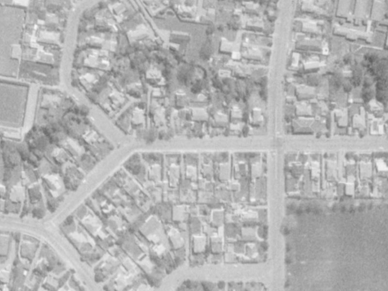 40 Weka Street from the air, 1975-1979