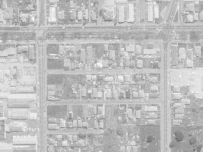 22 Otley Street from the air, 1975-1979