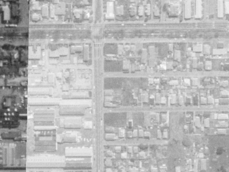 10 Otley Street from the air, 1975-1979
