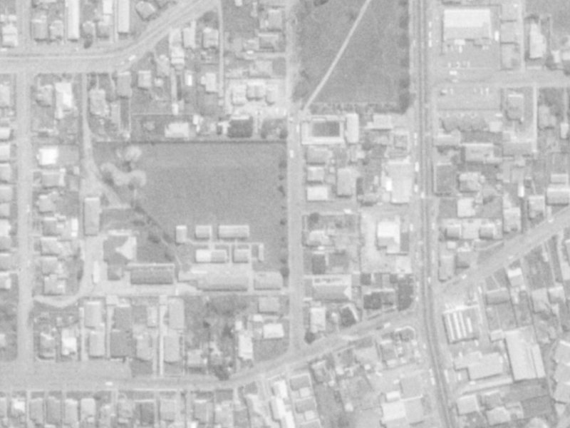19-23 Pavitt Street from the air, 1975-1979