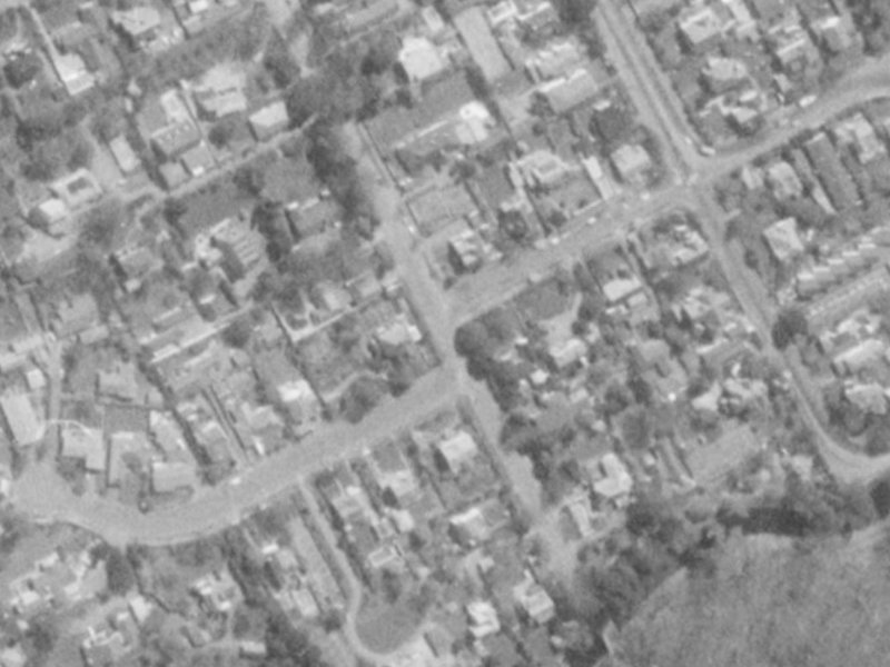 Helmores Lane from the air, 1975-1979