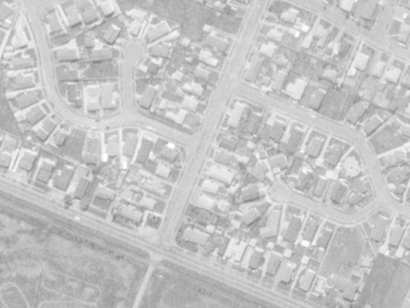 10A Cutts Road from the air, 1975-1979