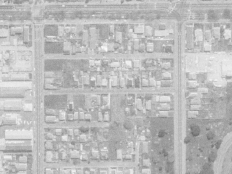 25 Melrose Street from the air, 1975-1979