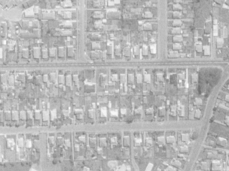 54 Retreat Road from the air, 1975-1979