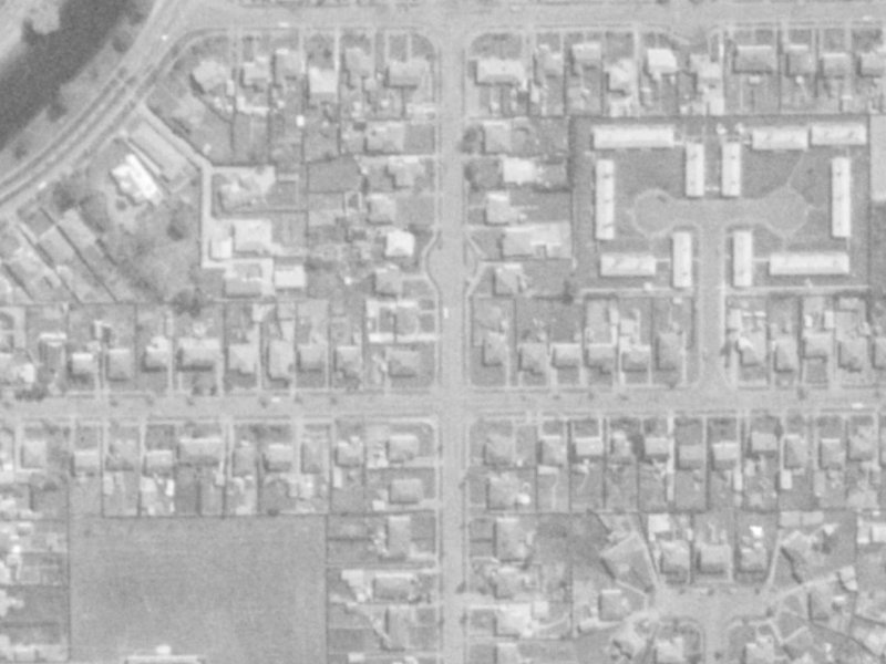 31 Holland Street from the air, 1975-1979