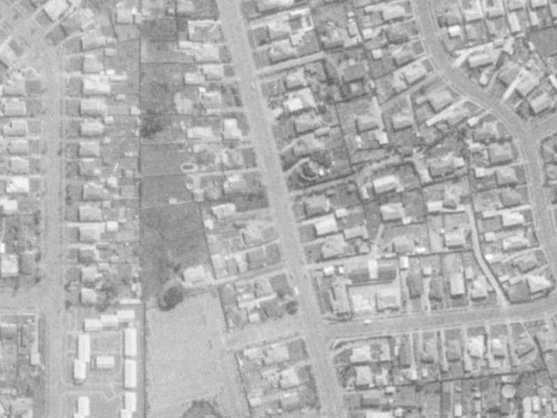 59 Cuffs Road from the air, 1975-1979