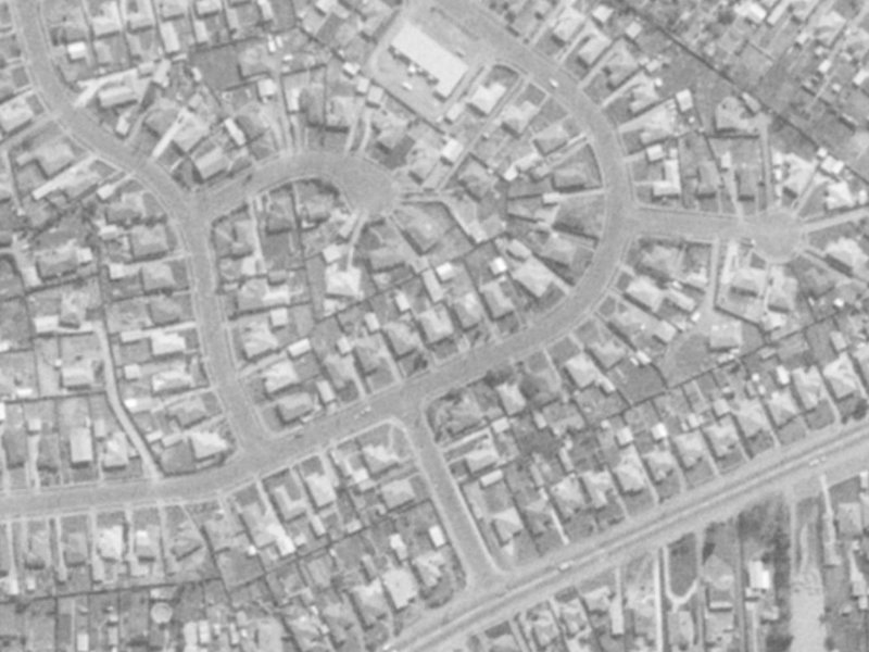 31 Vancouver Crescent from the air, 1975-1979