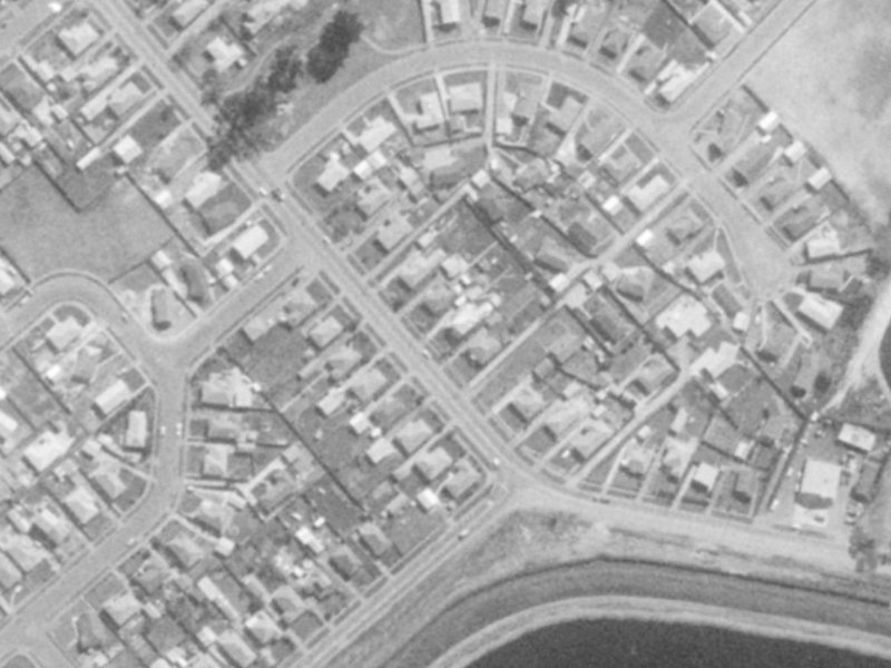 397A Breezes Road from the air, 1975-1979