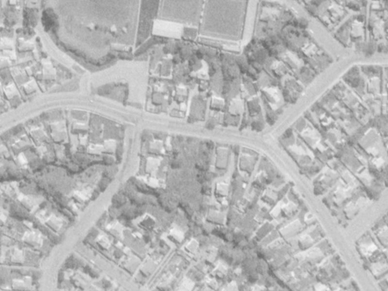 43 Kotare Street from the air, 1975-1979