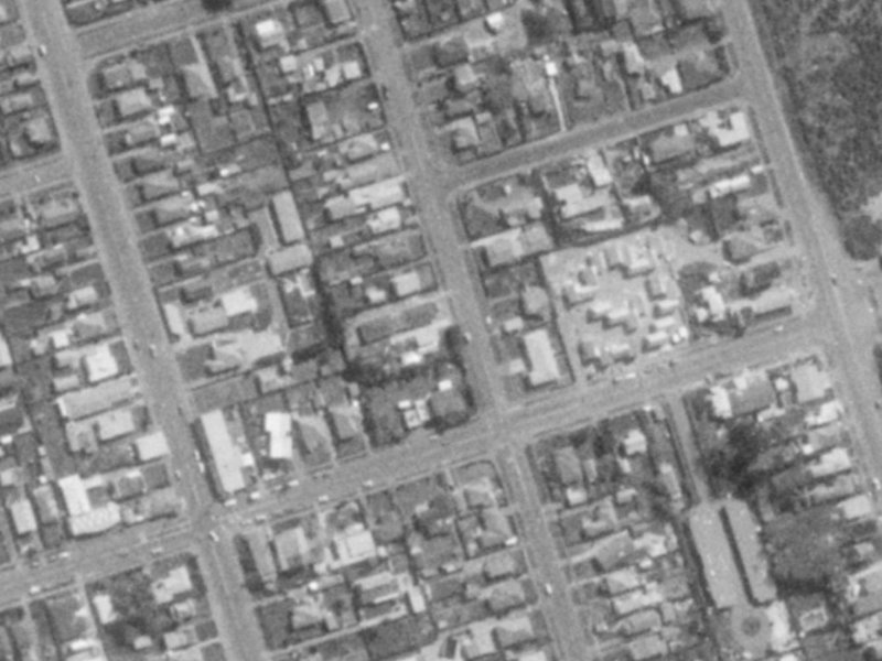 90 Pine Avenue from the air, 1975-1979