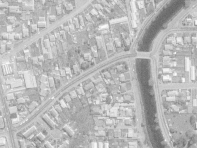 40 Swanns Road from the air, 1975-1979