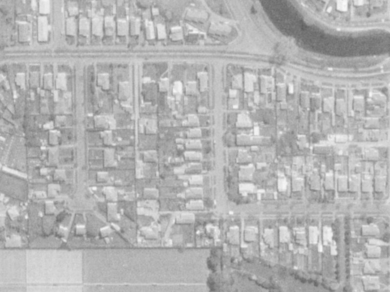 53 Lionel Street from the air, 1975-1979