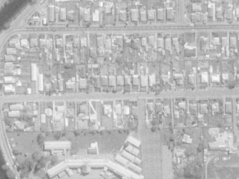 39 Cowlishaw Street from the air, 1975-1979