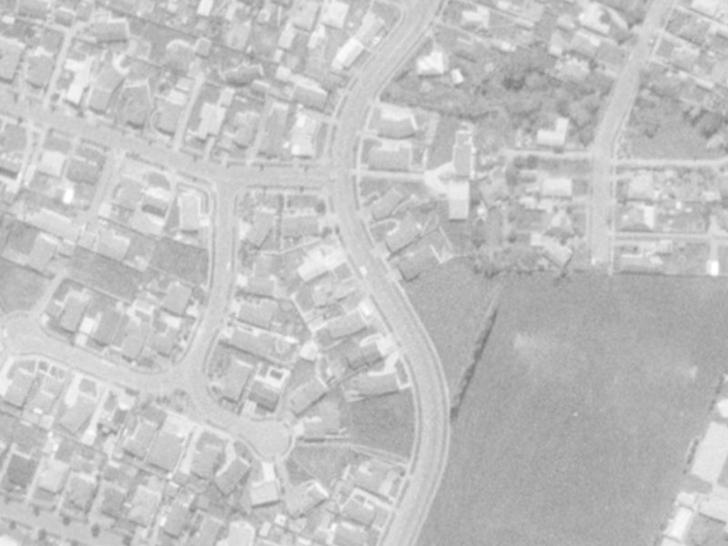 61 Nortons Road from the air, 1975-1979