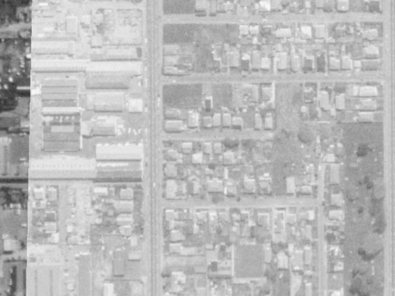 8 Moa Place from the air, 1975-1979