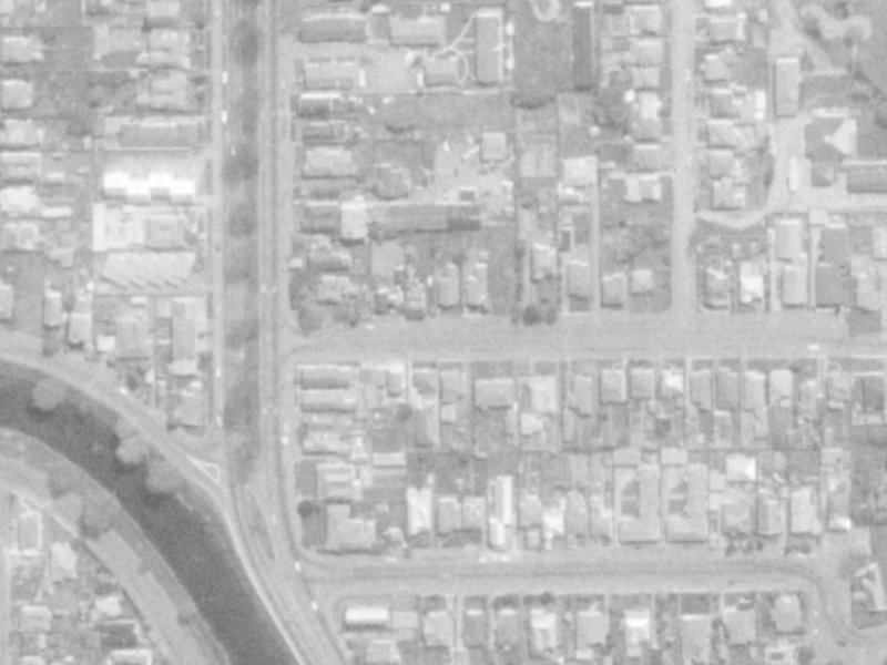 13 Alexandra Street from the air, 1975-1979