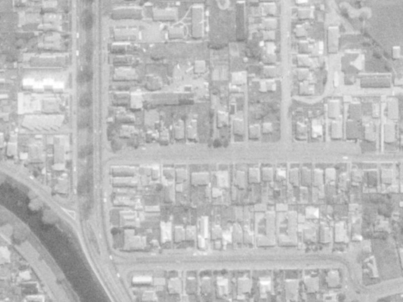17 Alexandra Street from the air, 1975-1979