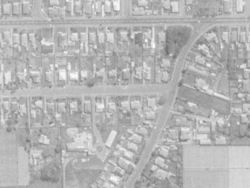 58 Cowlishaw Street from the air, 1975-1979