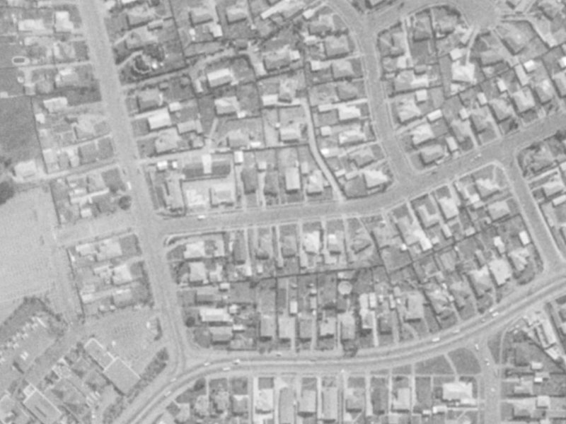10 Vancouver Crescent from the air, 1975-1979