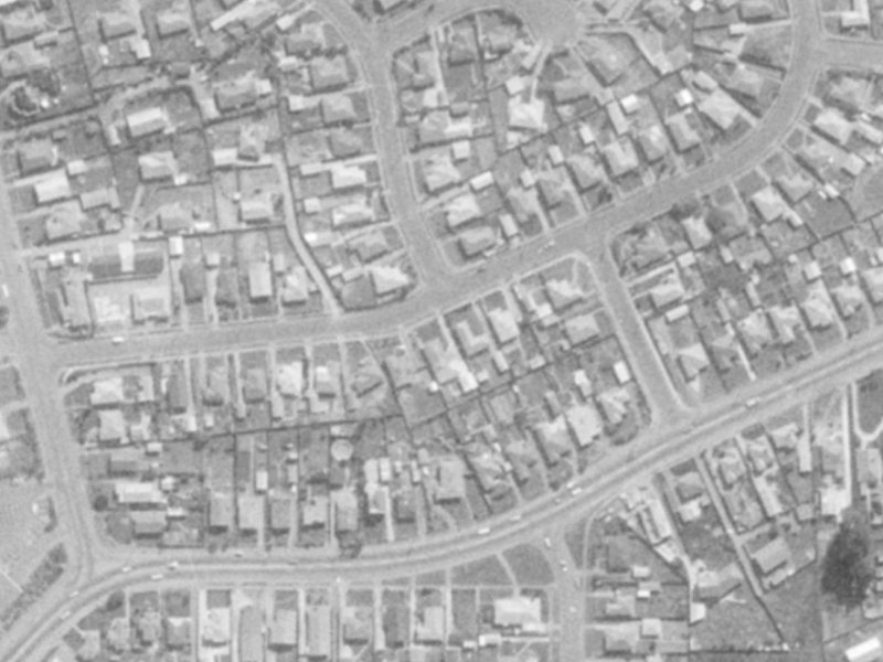 22 Vancouver Crescent from the air, 1975-1979