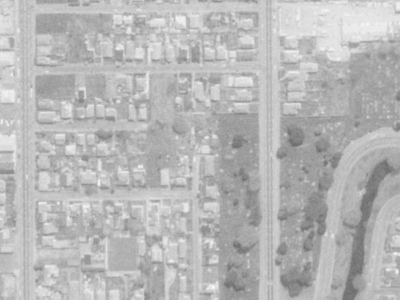 26 Ely Street from the air, 1975-1979