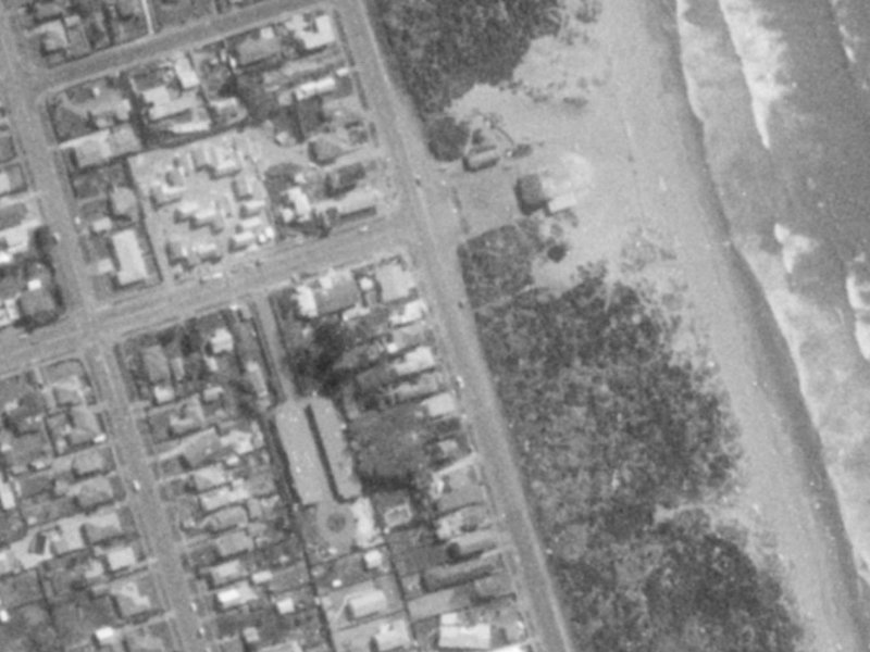 374-376 Marine Parade from the air, 1975-1979