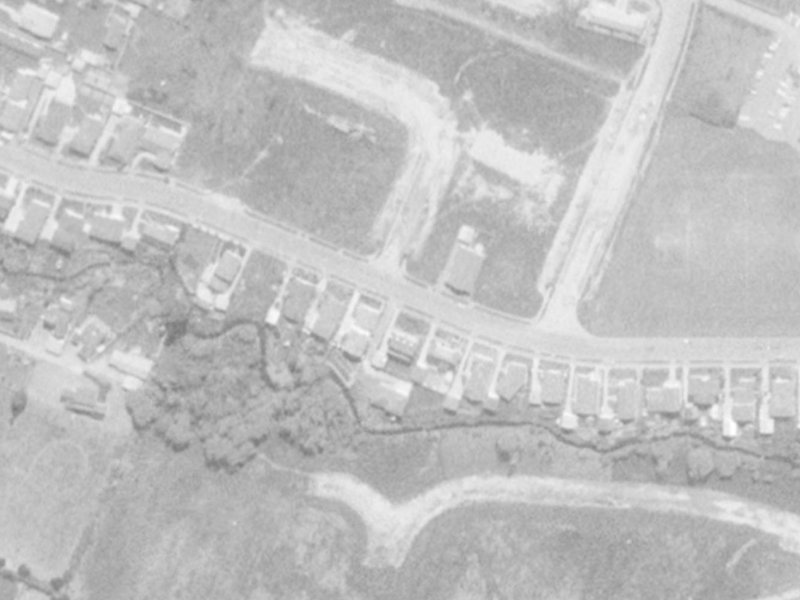 47 Parkstone Avenue from the air, 1975-1979