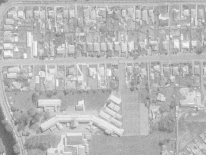 30 Cowlishaw Street from the air, 1975-1979