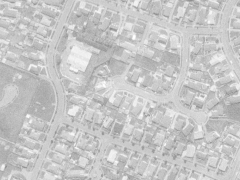 26 Hillcrest Place from the air, 1975-1979