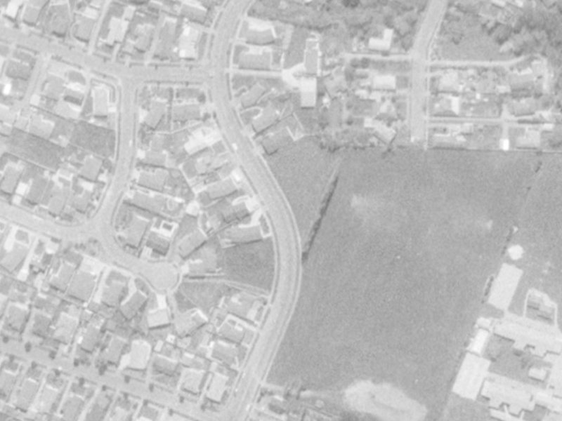 55 Nortons Road from the air, 1975-1979