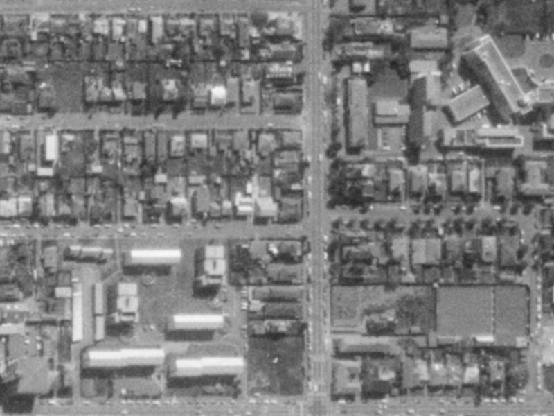 37 Conference Street from the air, 1975-1979