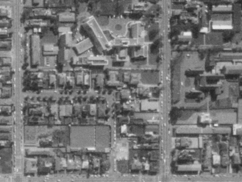 24 Gracefield Avenue from the air, 1975-1979