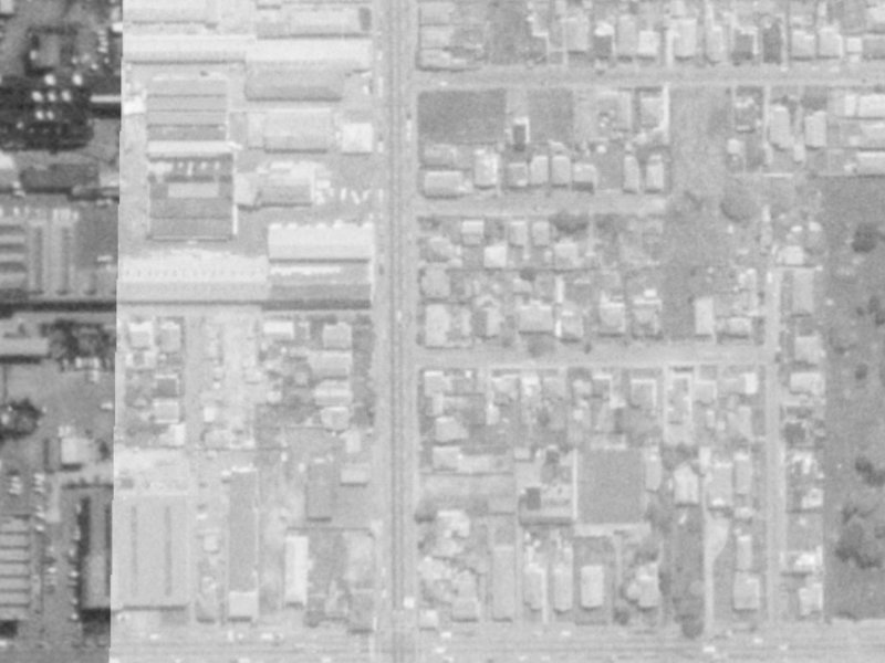 374 Madras Street from the air, 1975-1979