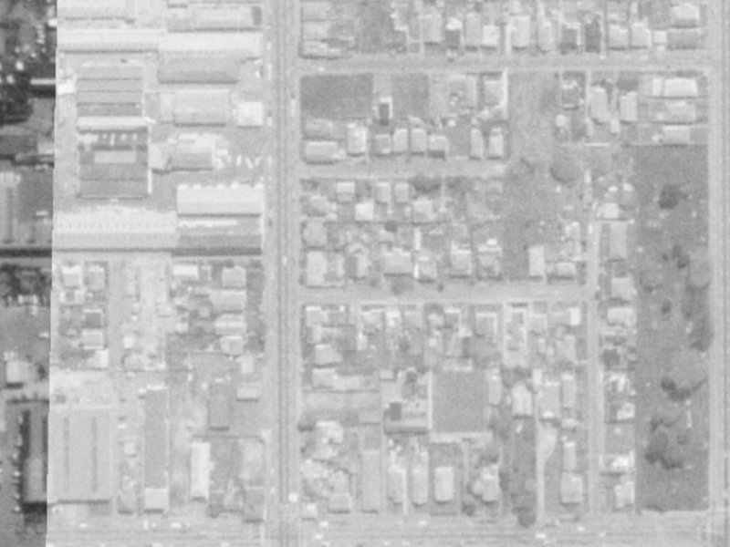 58 Ely Street from the air, 1975-1979