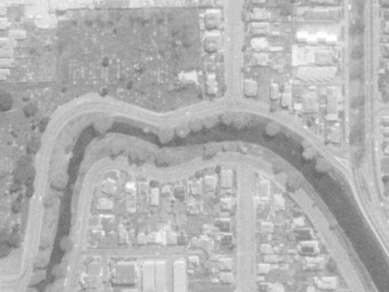 402 Oxford Terrace from the air, 1975-1979