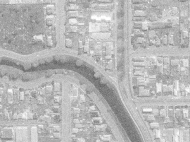 381 Cambridge Terrace from the air, 1975-1979