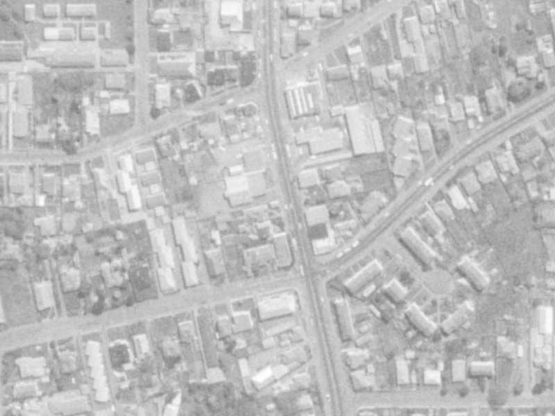 239A Stanmore Road from the air, 1975-1979