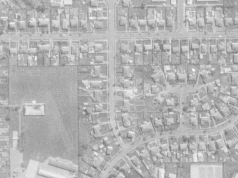 12 Holland Street from the air, 1975-1979