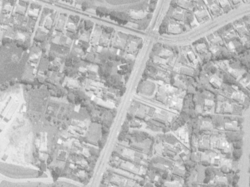 87 Clyde Road from the air, 1975-1979
