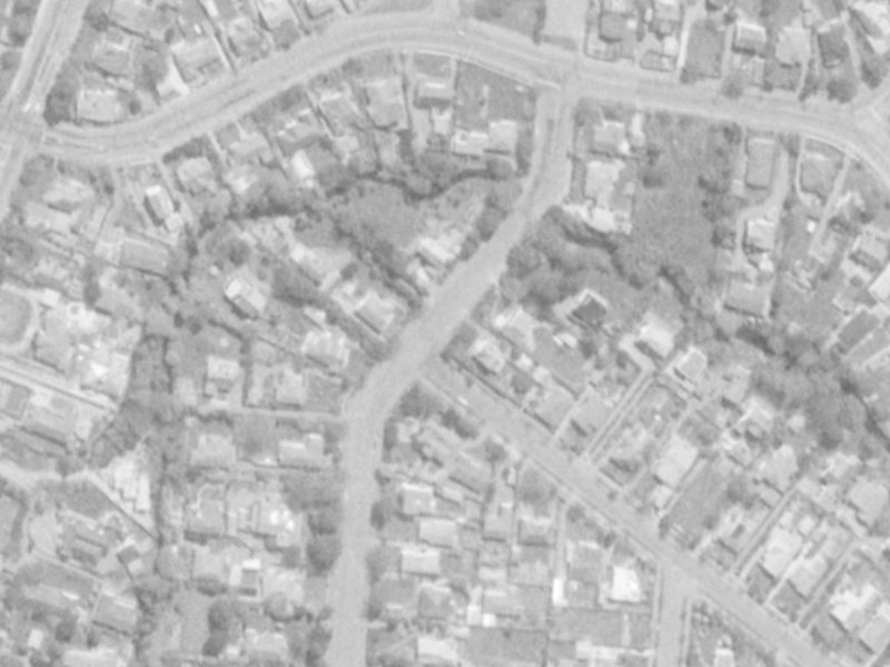 106 Puriri Street from the air, 1975-1979