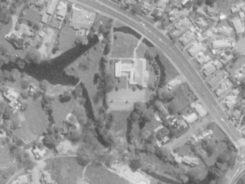 Fendalton Road from the air, 1975-1979