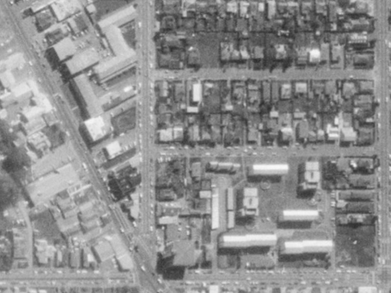 7A Conference Street from the air, 1975-1979